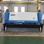 Máquina de corte de guilhotina hidráulica 3200mm x 8mm com suporte de material pneumático